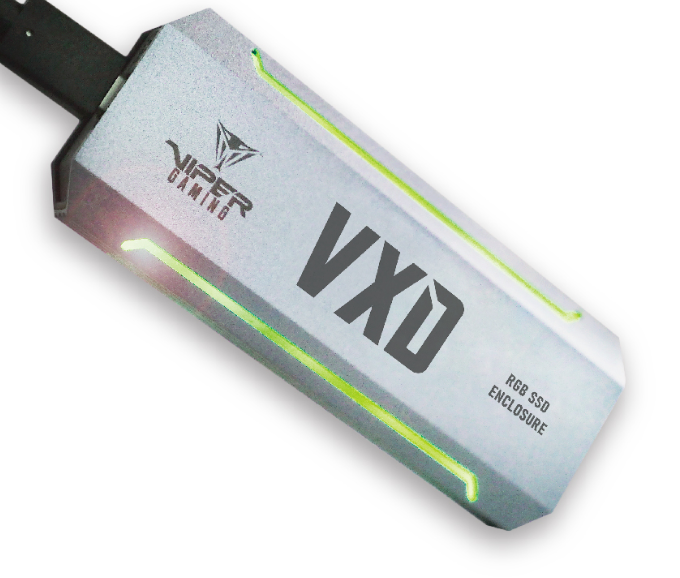 Patriot Viper VXD M.2 PCIe NVME RGB USB 3.2 SSD Casing Enclosure | M.2 SSD 2230, 2242, 2260, 2280 Supported | up to 1,000 MB/s Patriot Viper VXD M.2 PCIe NVME RGB USB 3.2 SSD Casing Enclosure | M.2 SSD 2230, 2242, 2260, 2280 Supported | up to 1,000 MB/s